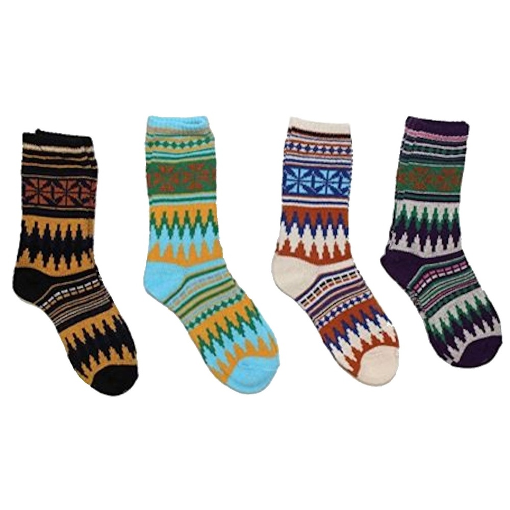 SOCK LAB Boot Socks sz 9-11 Ladies Teens 4 Pr Pk